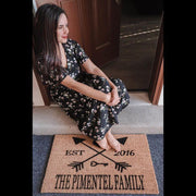 Personalized Family Arrows Doormats
