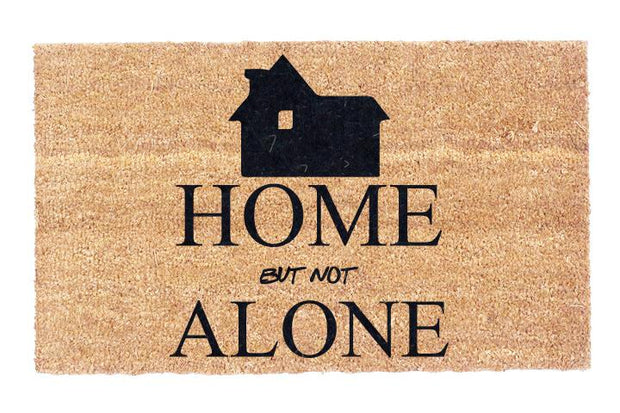 Home but not Alone Coir Doormat