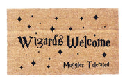 Wizards Welcome Muggles Tolerated Coco Doormat