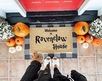 Welcome to Ravenclaw House Coco Doormat – Meridian Mats